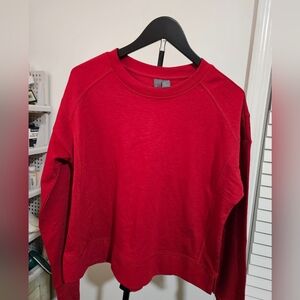 Sweaty Betty After Class Crop Sweatshirt Small NWT Pepper Red